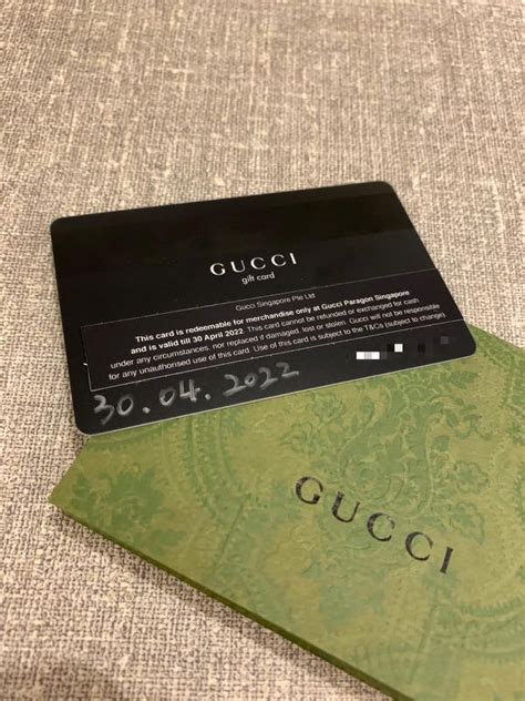 gucci gift card validity